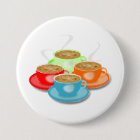 4 Cups van koffie-Button