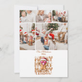 4 Cute Gingerbread  Merry Christmas  Feestdagenkaart (Voorkant)