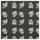 4 différentes fleurs de Magnolia sur tissu noir (Échantillon)