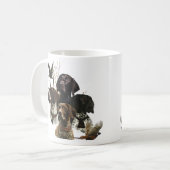 4 Duitse kortharige pointer kleuren Koffiemok (Voorkant links)