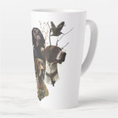 4 Duitse kortharige pointer kleuren Latte Mok (Rechterhoek)