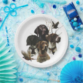 4 Duitse kortharige pointer kleuren Papieren Bordje (Feest)