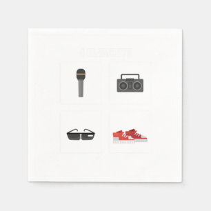4 Elementen Hip Hop Hipster Servet