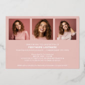 4 Faire-part photo Gold Grad Party (Verso)