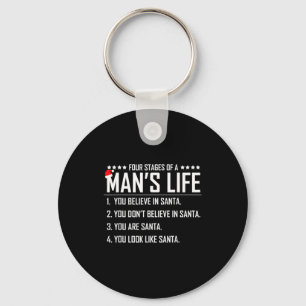 4 Fasen Van Het Leven Van Een Man-funge Kerstman-k Sleutelhanger