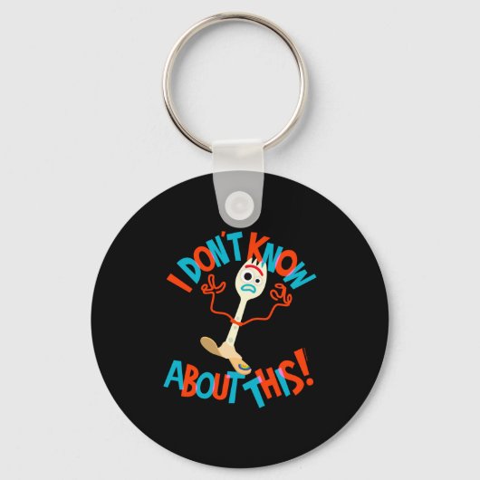 4 Forky Ik Weet Niet Wat Dit Is Sleutelhanger (Voorkant)