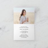 4 Foto Afstuderen Collage Simple Modern Folded Aankondiging (Binnen)