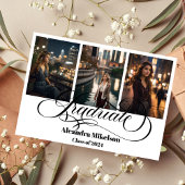 4 Foto Afstuderen Collage Simple Moderne Script Aankondiging