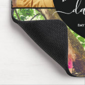 4 Foto Collage Aangepaste tekst Aangepaste pappie Muismat (Hoek)