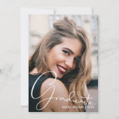 4 Foto Collage Afstuderen Black Kaart (Voorkant)