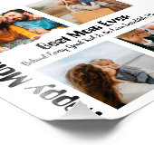 4 Foto Collage Beste mama ooit Foto Afdruk (Hoek)