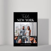 4 Foto Collage Bestemming Naam Reizen Bruiloft Kaart