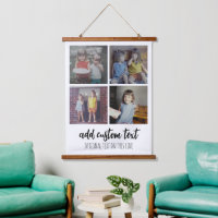 4 Foto collage - familietekst onderaan - wit