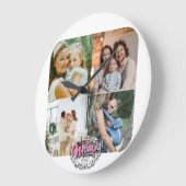 4 Foto Collage Family Memory Moederdag Grote Klok (Hoek)