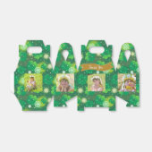 4 FOTO Collage Gable Box St. Patrick's Day Klavers Bedankdoosjes (Uitgevouwen)