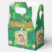 4 FOTO Collage Gable Box St. Patrick's Day Klavers Bedankdoosjes (Geopend)