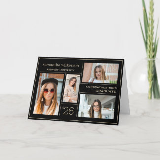 4 Foto Collage Gefeliciteerd Afstuderen Notitiekaartje