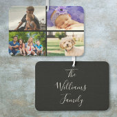 4 Foto Collage Moderne Elegante Script Naam Luchtverfrisser