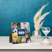 4 Foto Collage Navy Blue Vaderdag Fotoplaat (Insitu)