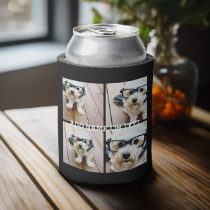 4 Foto collage - PICK UW ACHTERGRONDKLEUR Blikjeskoeler