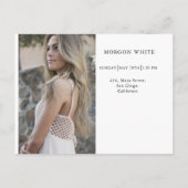 4 foto Collage Simple Modern Afstuderen  Aankondigingskaart (Achterkant)