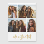 4 foto-collage - Trendy scriptmagneet (Voorkant)
