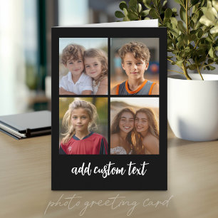 4 foto collage - u kunt de achtergrondkleur wijzig kaart