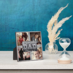 4 Foto - Gelukkige Vaderdag Metaal Thema Fotoplaat