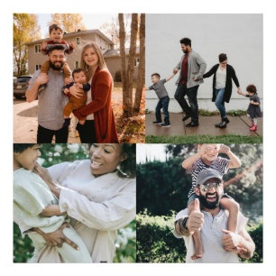 4 Foto gepersonaliseerde aangepaste collage Afdruk