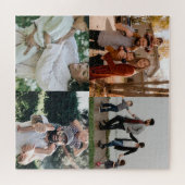 4 Foto gepersonaliseerde aangepaste collage Legpuzzel (Horizontaal)
