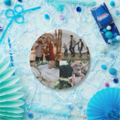 4 Foto gepersonaliseerde aangepaste collage Papieren Bordje (Feest)
