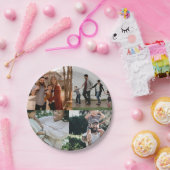 4 Foto gepersonaliseerde aangepaste collage Papieren Bordje (Feest)