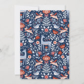 4 Foto Jolly Holiday Nordic Pattern Kerst Kaart (Achterkant)