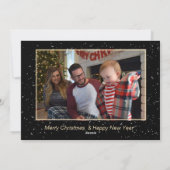 4 Foto Kerstmis JINGLE BELL Feestdagenkaart (Achterkant)