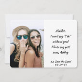 4 Foto: Mijn dochter van het eervolle voorstel Kaart (Achterkant)