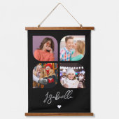 4 Foto Modern Trendy Simple Personalized Names Hangend Wandkleed (Voorkant 2)