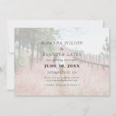 4 Foto Save the Date Wedding Invitation (Achterkant)