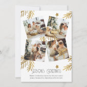 4 Foto Seizoen Groeten Kerstmis sjabloon (Voorkant)