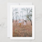 4 Foto Simple Modern Calligraphy Elegant Wedding Kaart (Achterkant)