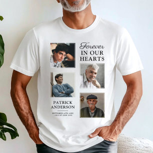 4 Foto Vierkant Herdenkings T-Shirt