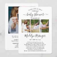 4 Foto Virtual Long Distance Baby shower door Mail