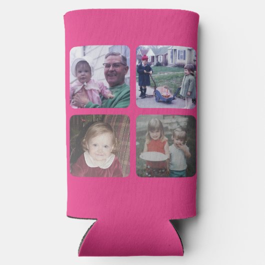 4 Fotocollage met - Het is een meisje Whimsical Pi (Achterkant)