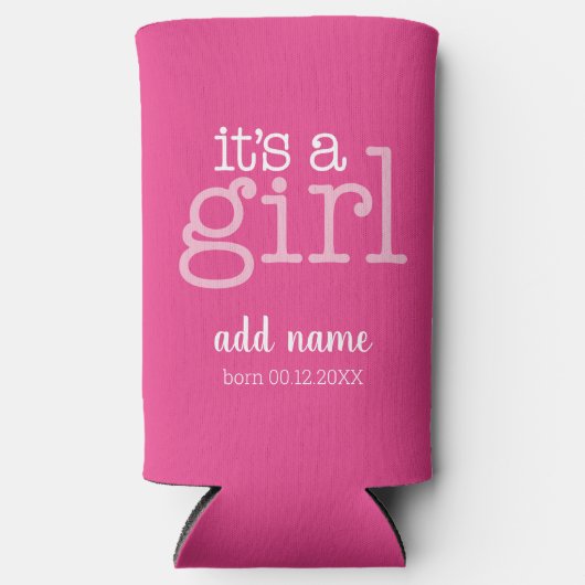 4 Fotocollage met - Het is een meisje Whimsical Pi (Voorkant)