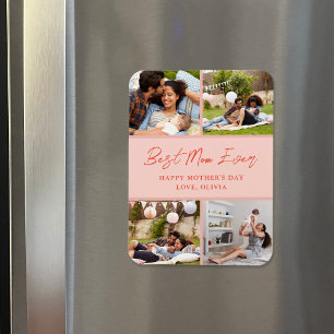 4 Fotocollage Moederdag Gift Magnet Magneet