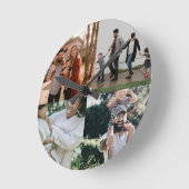 4 Fotocollage Sjabloon Ronde Klok (Hoek)
