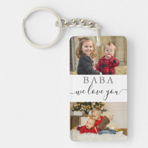 4 Fotocollage We Love You Best Baba Ever Sleutelhanger