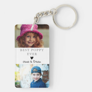4 Fotocollage We Love You Best Poppy Ever Sleutelhanger