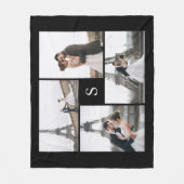 4 Fotogalerie en monogram Fleece Deken (Voorkant)