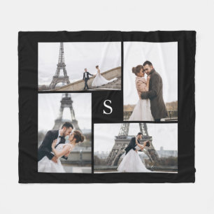 4 Fotogalerie en monogram Fleece Deken