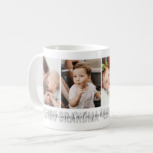 4-Fotoliefhebbers grootmoeders kleinkinderen Koffiemok (Voorkant links)